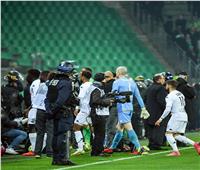 الدوري الفرنسي| انطلاق مباراة سانت إيتيان وأنجيه بعد أحداث الشغب