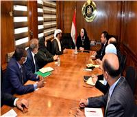 وزيرة الصناعة تبحث مع وفد الهيئة العربية للاستثمار  توسيع استثماراتها في السوق المصري
