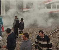 السيطرة على حريق في عربة قطار بقليوب| صور