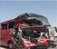 ننشر الصور الأولي لحادث مروري أدى إلى وفاة 8 معتمرين مصريين بالسعودية