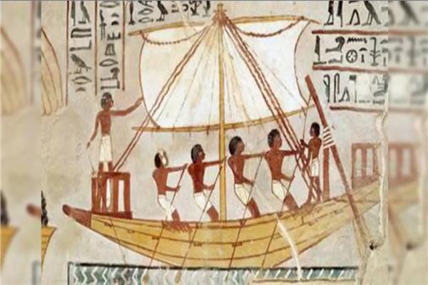 صورة لأحد المراكب الفرعونية 