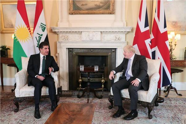 رئيس وزراء بريطانيا ورئيس اقليم كردستان