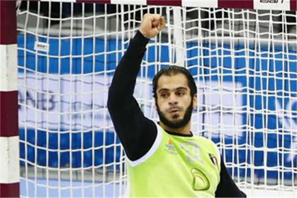 كريم هنداوي حارس مرمى الأول لكرة اليد بنادي الزمالك