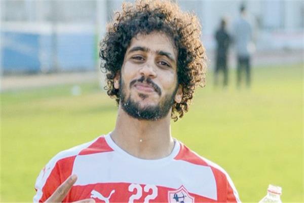 عبد الله جمعة لاعب الفريق الأول لكرة القدم بنادي الزمالك