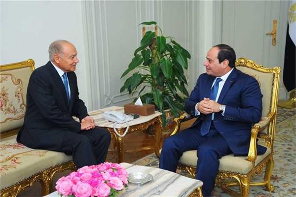 أبوالغيط في لقاء مع الرئيس السيسي 