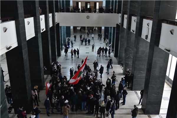 تظاهرة داخل قصر العدل