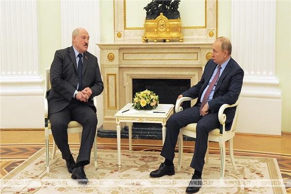 لقاء بوتين ولوكاشينكو