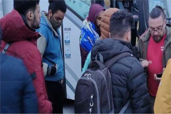 عبور بعض المصريين للحدود الاوكرانية