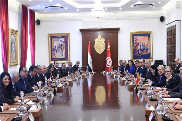 جانب من اجتماع اللجنة المشتركة المصرية التونسية الـ17