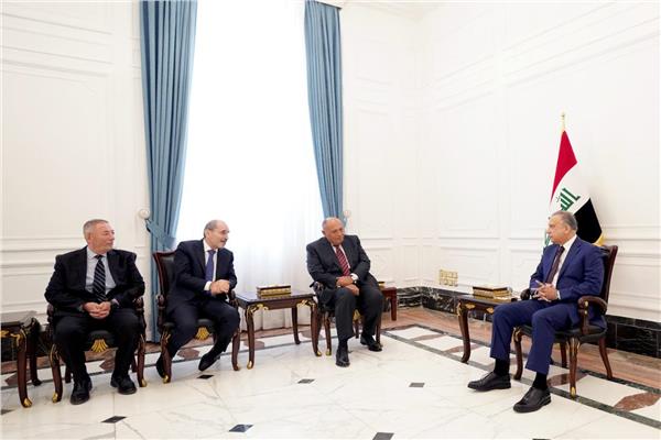 الكاظمى يستقبل وزراء خارجية مصر والاردن والعراق