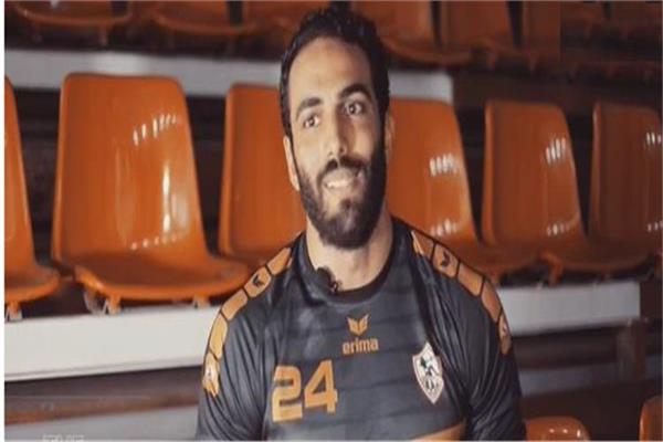 علي هشام لاعب الفريق الأول لكرة اليد بنادي الزمالك