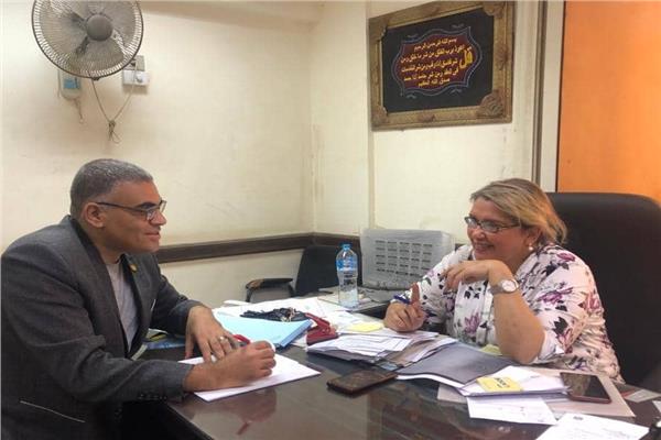 منال إحسان وكيل مديرية التموين بالقليوبية خلال حوارها لـ«الأخبار المسائى»