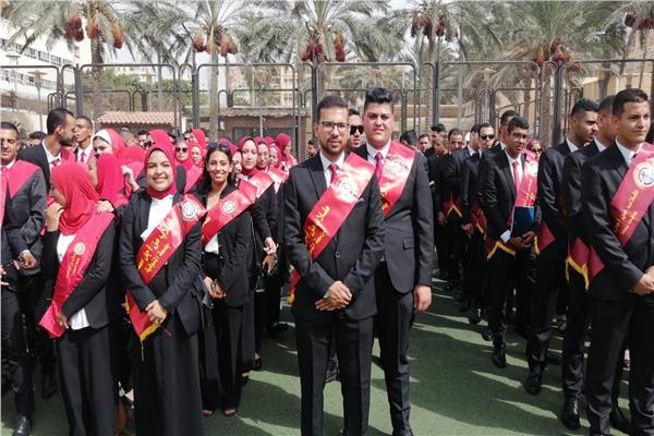 طلبة جامعة المنوفية المشاركون فى  طلاب من أجل مصر 