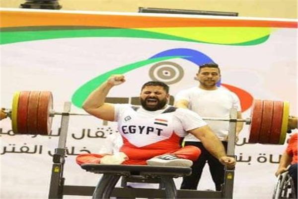هاني عبد الهادي بطل مصر في رفع الأثقال البارالمبي