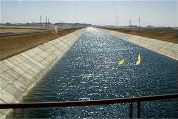 إطلاق مياه النيل عبر ترعة السلام 