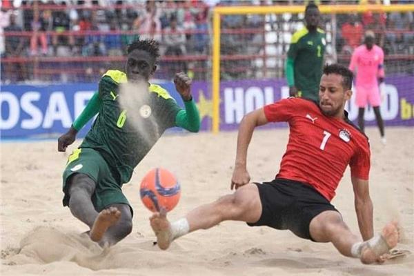 مباراة مصر والسنغال في نهائي كأس الأمم الإفريقية للكرة الشاطئية 