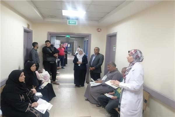 جانب من الحملات التوعوية لمستشفى «ناصر التخصصى»