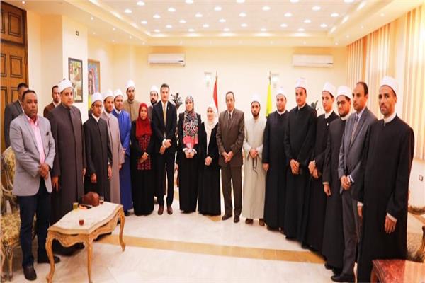 محافظ شمال سيناء يستقبل أعضاء مركز الأزهر العالمي للفتوى الإلكترونية* 