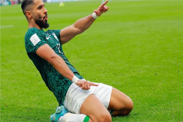  صالح الشهري لاعب المنتخب السعودي
