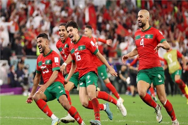 فرحة منتخب المغرب