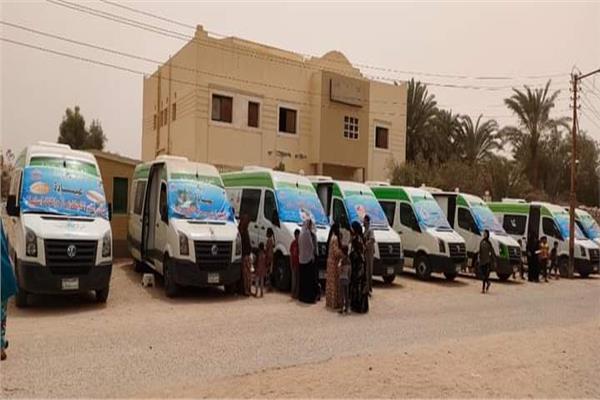 فعاليات القافلة الطبية العلاجية في قرية بلة المستجدة بمركز بنى مزار
