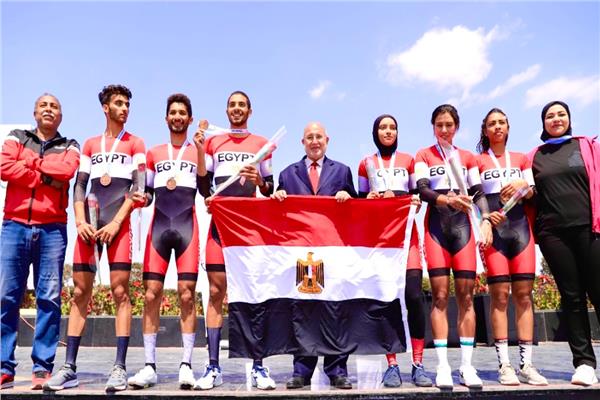 منتخب مصر في البطولة العربية للدراجات بالإمارات