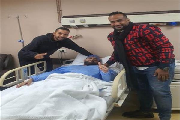 عبد العزيز موسى لاعب أسوان بعد الجراحة