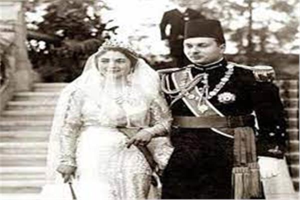 زواج الملك فاروق من الملكة فريدة