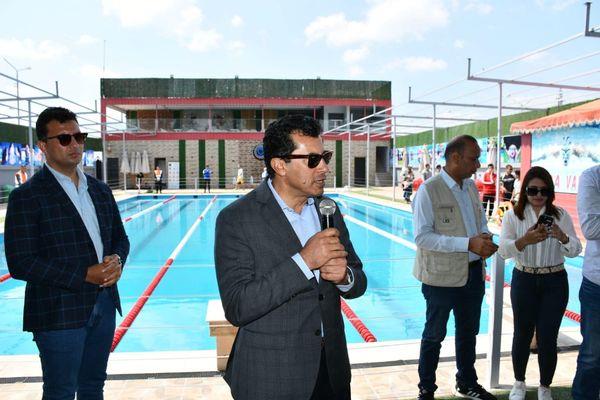 أشرف صبحي في إفتتاح مراكز شباب البحيرة 