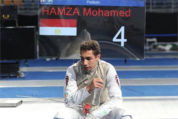 محمد حمزة لاعب منتخب مصر لسلاح الشيش