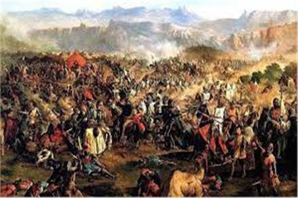 انتصار المسلمين بقيادة صلاح الدين الأيوبي على الصليبيين في معركة حطين 