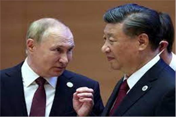الرئيس الروسي مع الرئيس الصيني