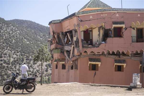 اثار الدامار من زلزال المغرب
