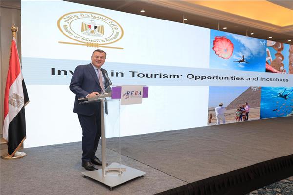 وزير السياحة والآثار يشارك في ندوة الجمعية المصرية البريطانية للأعمال BEBA  