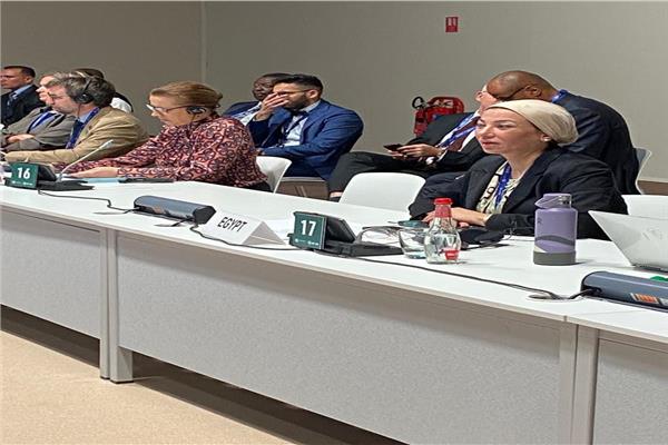 وزيرة البيئة خلال جلسات قمة  COP28