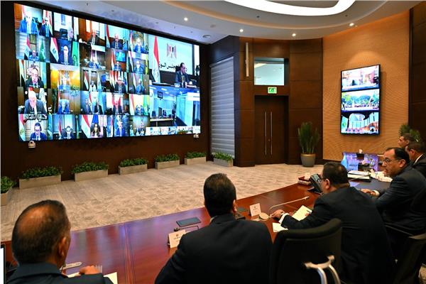 عبر تقنية الفيديو كونفرانس  مدبولي يترأس غرفة العمليات المركزية لمتابعة الانتخابات الرئاسية