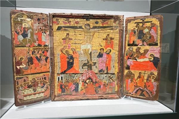 احدى القطع الأثرية المعروضة في معرض «إفريقية بيزنطة» بمتحف كليفلاند للفن