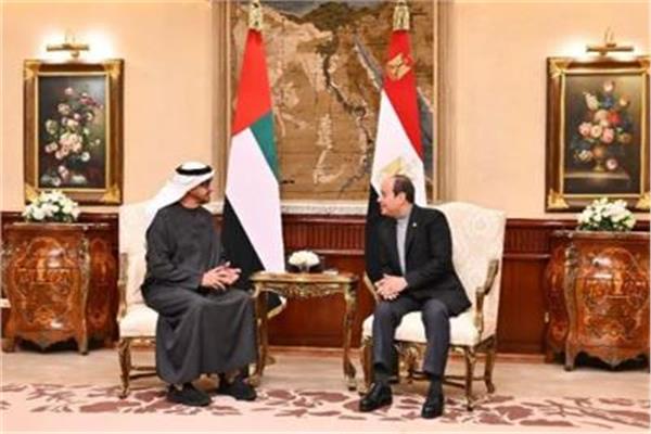 الرئيس عبد الفتاح السيسي و سمو الشيخ محمد بن زايد آل نهيان 