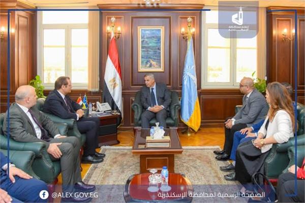 محافظالاسكندريه يلتقي بوفد الهيئة العامة للاعتماد والرقابة الصحية  