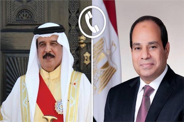 الرئيس السيسي وملك البحرين