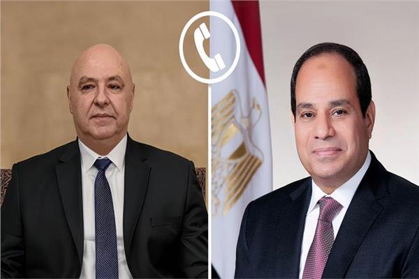 الرئيس السيسي يجري اتصالاً هاتفيًا مع نظيره اللبناني