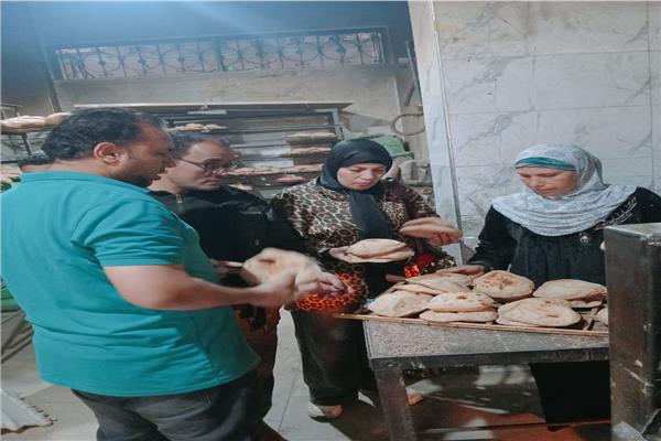 جانب من حملة إدارة تموين أشمون