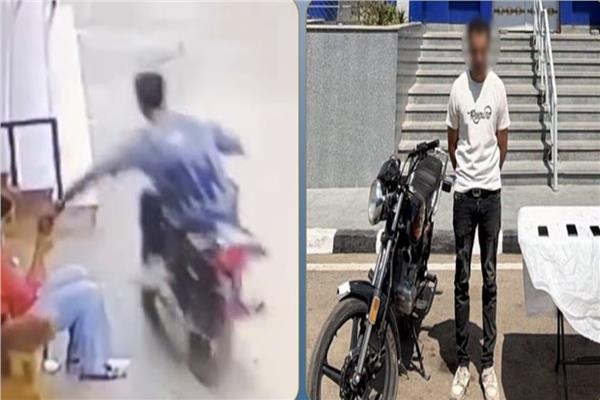 صورة للمتهم ولقطة من الفيديو 