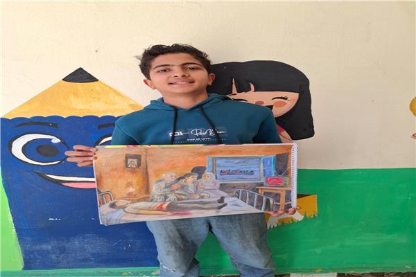 مركز الأول على مستوى الجمهورية في مسابقة الرسم للتوعية
