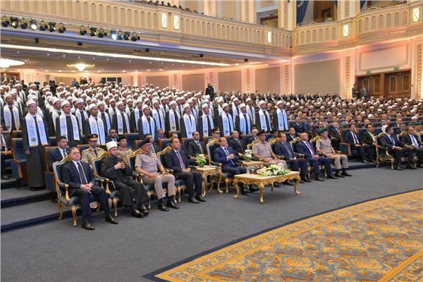 الرئيس عبدالفتاح السيسي خلال الاحتفالية
