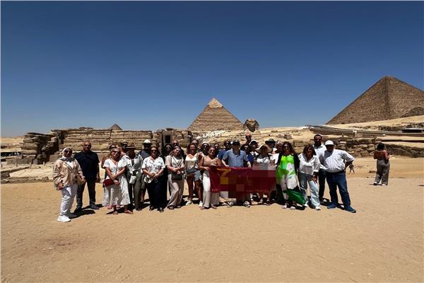  جانب من جولة منظمي الرحلات وممثلي شركات السياحة البلجيكيه