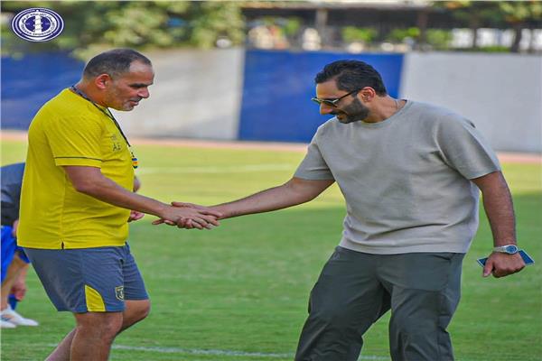المهندس محمد طارق مع المدير الفني أحمد عيد
