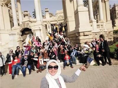 رضوى عاشقة لتاريخ مصرتنظم رحلات مجانية للنساء لتعريفهن بتراث المحروسة