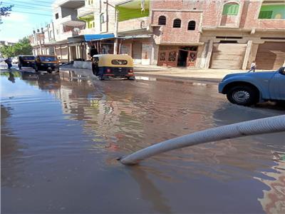 رفع مياه الأمطار من شوارع كفرالشيخ 