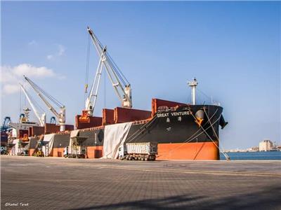 ميناء دمياط: حركة الصادر من البضائع العامة  19200 طن